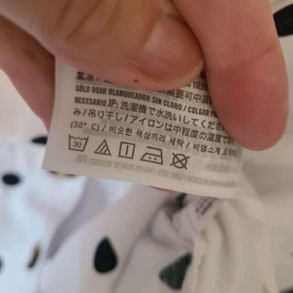 ABERCROMBIE AND FITCH Linen Blend Cropped Polka Dot Top Size XS - Picture 5 of 10